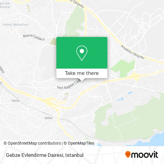 Gebze Evlendirme Dairesi map