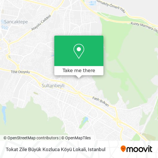 Tokat Zile Büyük Kozluca Köyü Lokali map