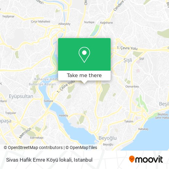 Sivas Hafik Emre Köyü lokali map