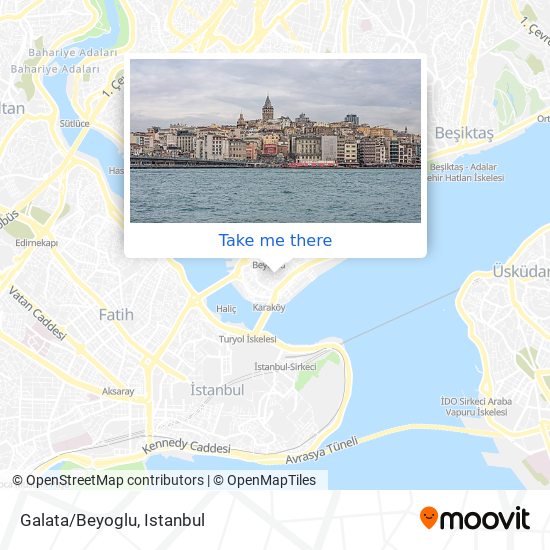 Galata/Beyoglu map