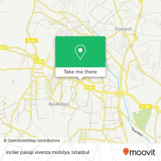 inciler pasaji  vivenza mobilya map