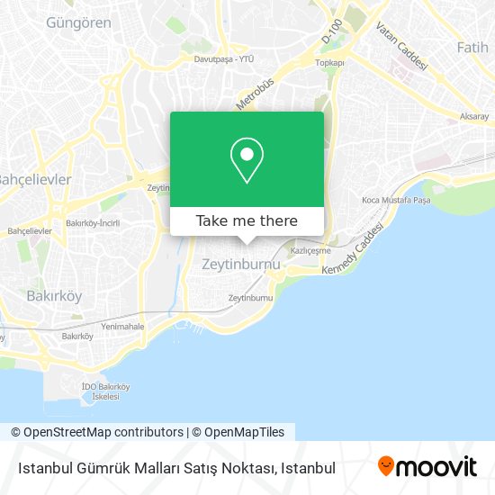 Istanbul Gümrük Malları Satış Noktası map