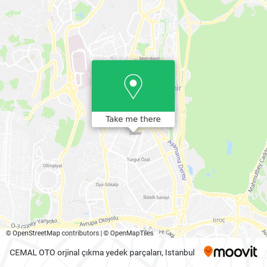 CEMAL OTO orjinal çıkma yedek parçaları map