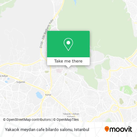 Yakacık meydan cafe bilardo salonu map