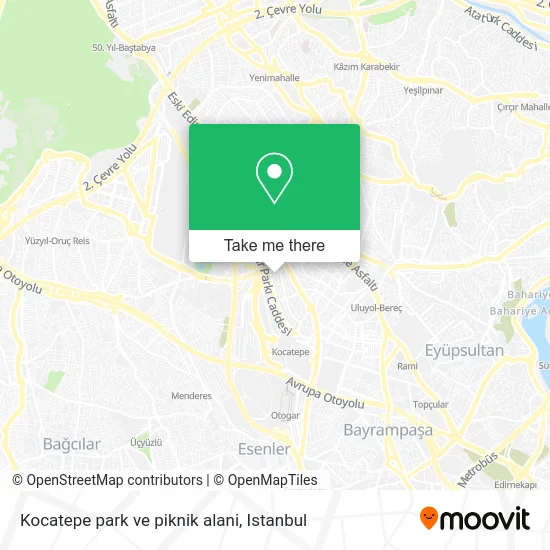 Kocatepe park ve piknik alani map