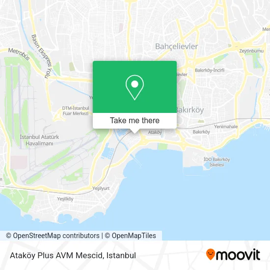 Ataköy Plus AVM Mescid map
