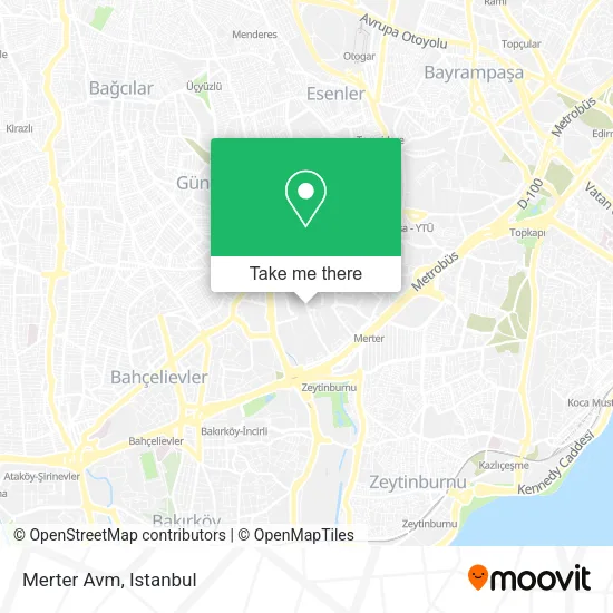 Merter Avm map