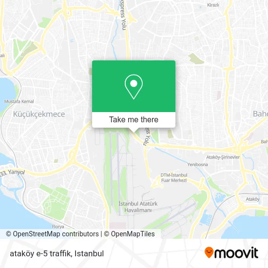 ataköy e-5 traffik map