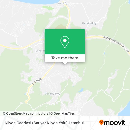 Kilyos Caddesi (Sarıyer Kilyos Yolu) map