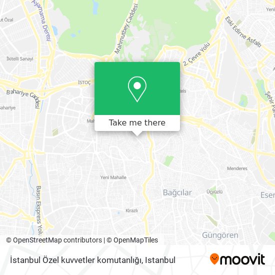 İstanbul Özel kuvvetler komutanlığı map