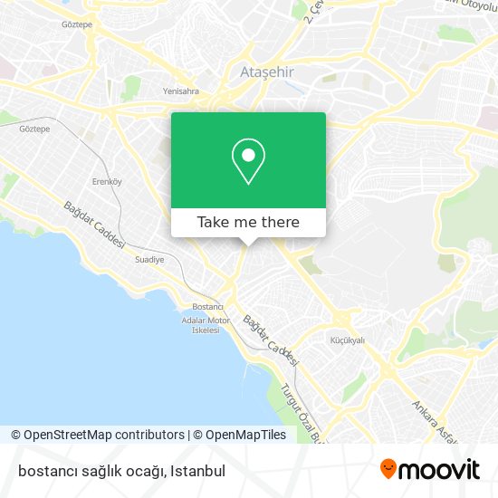 bostancı sağlık ocağı map