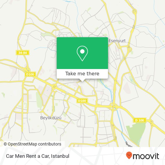 Car Men Rent a Car map