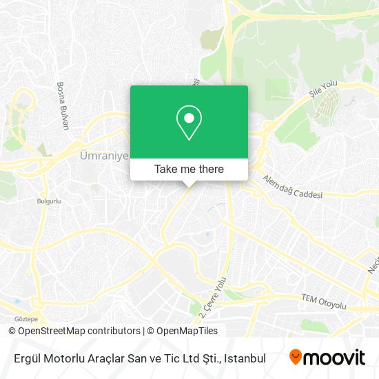 Ergül Motorlu Araçlar San ve Tic Ltd Şti. map