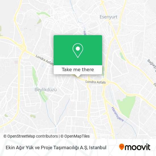 Ekin Ağır Yük ve Proje Taşımacılığı A.Ş map