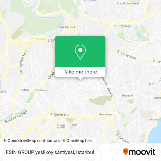 ESİN GROUP yeşilköy şantiyesi map