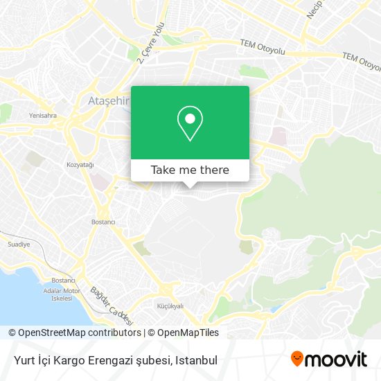 Yurt İçi Kargo Erengazi şubesi map