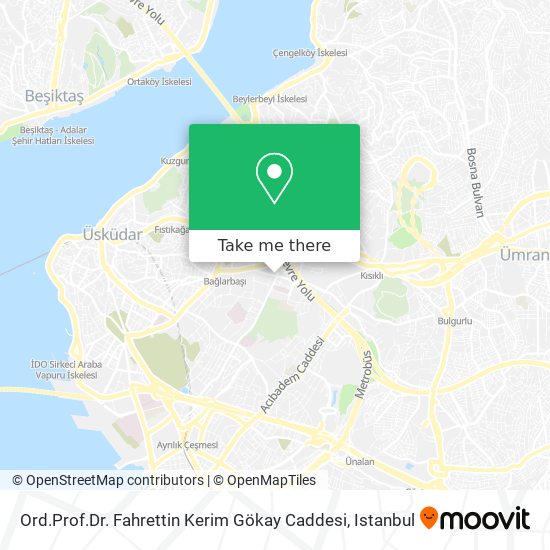 Ord.Prof.Dr. Fahrettin Kerim Gökay Caddesi map