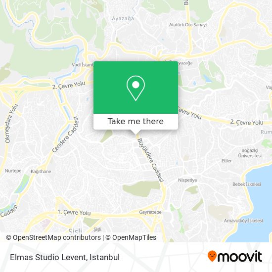 Elmas Studio Levent map