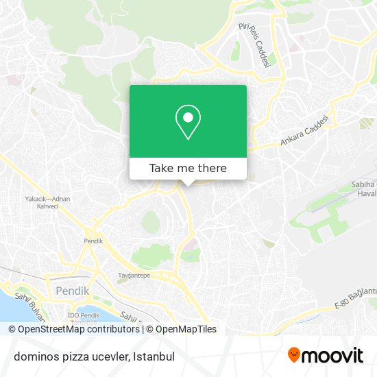dominos pizza ucevler map
