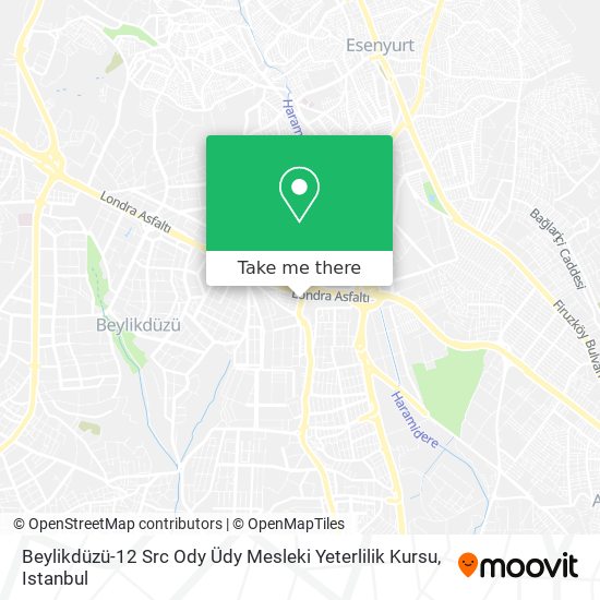 Beylikdüzü-12 Src Ody Üdy Mesleki Yeterlilik Kursu map