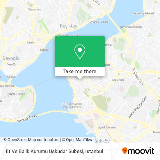 Et Ve Balik Kurumu Uskudar Subesi map