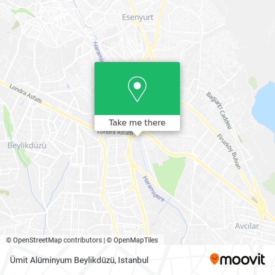 Ümit Alüminyum Beylikdüzü map