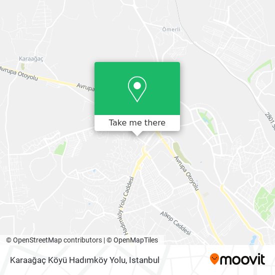 Karaağaç Köyü Hadımköy Yolu map
