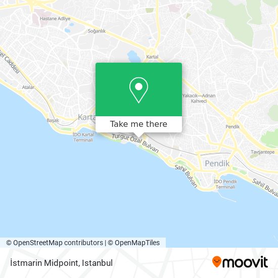 İstmarin Midpoint map