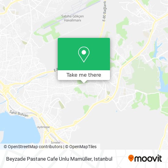 Beyzade Pastane Cafe Unlu Mamüller map