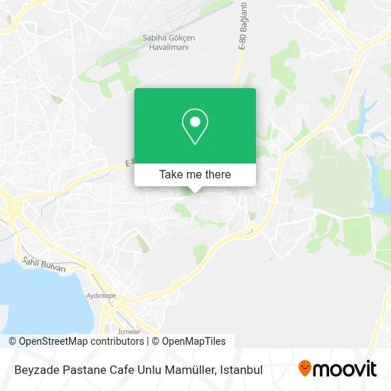Beyzade Pastane Cafe Unlu Mamüller map