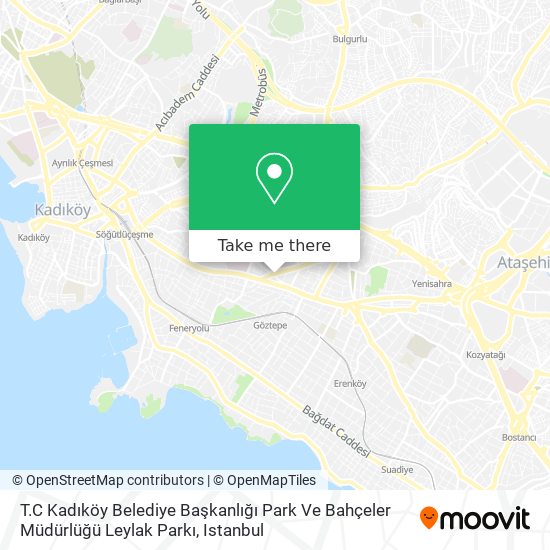 T.C Kadıköy Belediye Başkanlığı Park Ve Bahçeler Müdürlüğü Leylak Parkı map