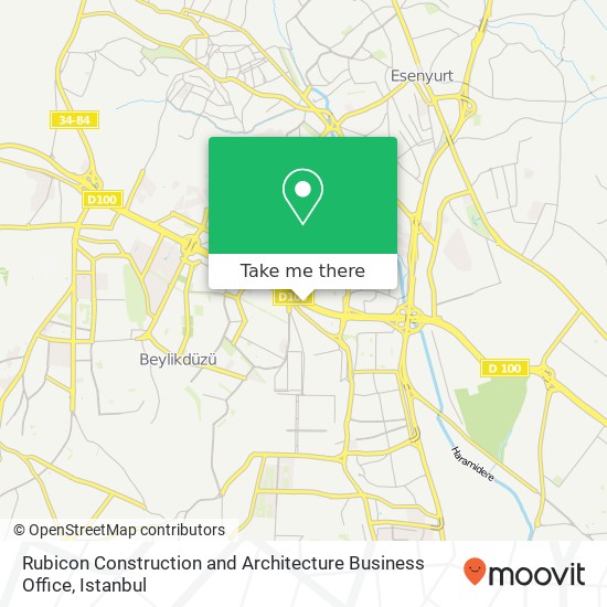 Rubicon Construction and Architecture Business Office map