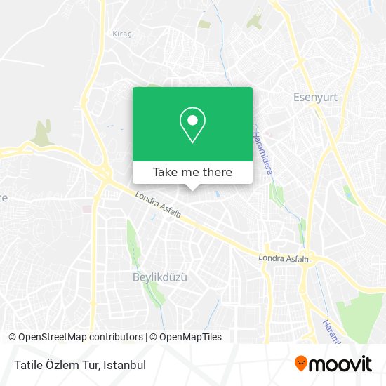 Tatile Özlem Tur map