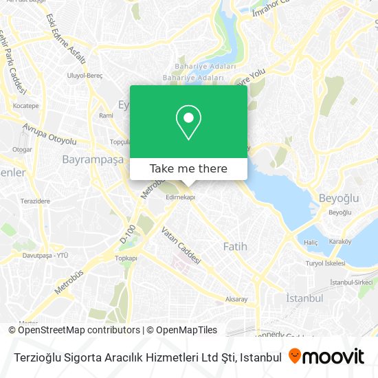 Terzioğlu Sigorta Aracılık Hizmetleri Ltd Şti map