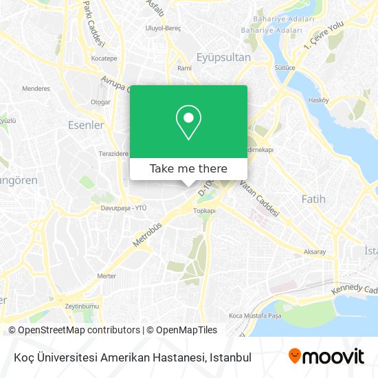 Koç Üniversitesi Amerikan Hastanesi map