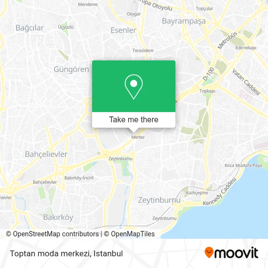 Toptan moda merkezi map