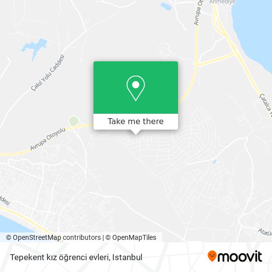 Tepekent kız öğrenci evleri map