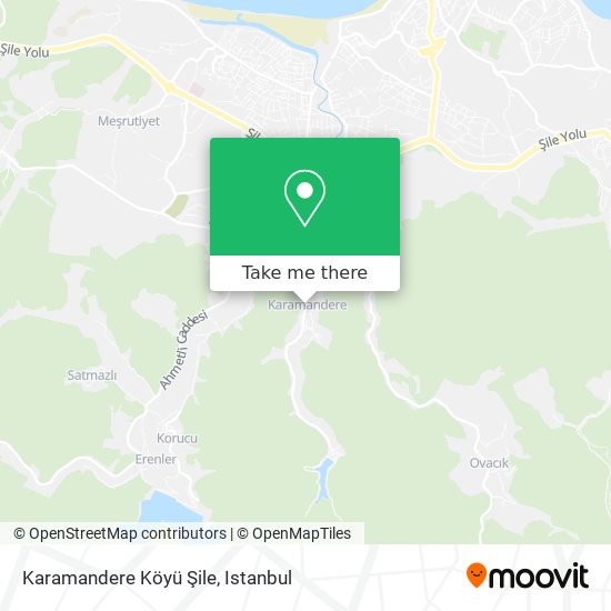 Karamandere Köyü Şile map