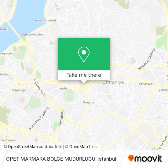 OPET MARMARA BOLGE MUDURLUGU map