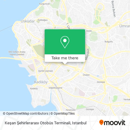 Keşan Şehirlerarası Otobüs Terminali map