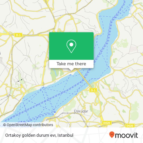 Ortakoy golden durum evı map