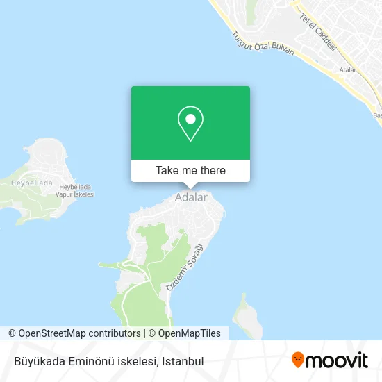Büyükada Eminönü iskelesi map