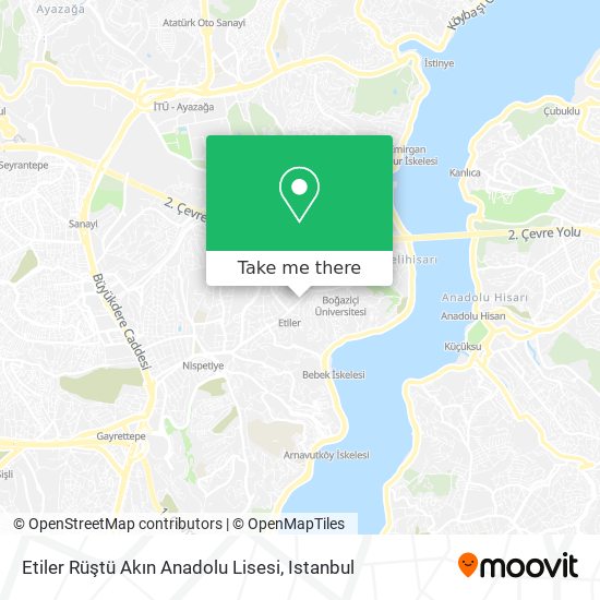 Etiler Rüştü Akın Anadolu Lisesi map