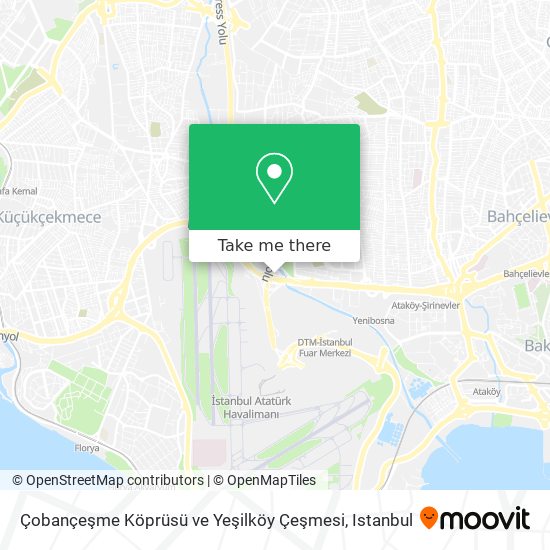 Çobançeşme Köprüsü ve Yeşilköy Çeşmesi map