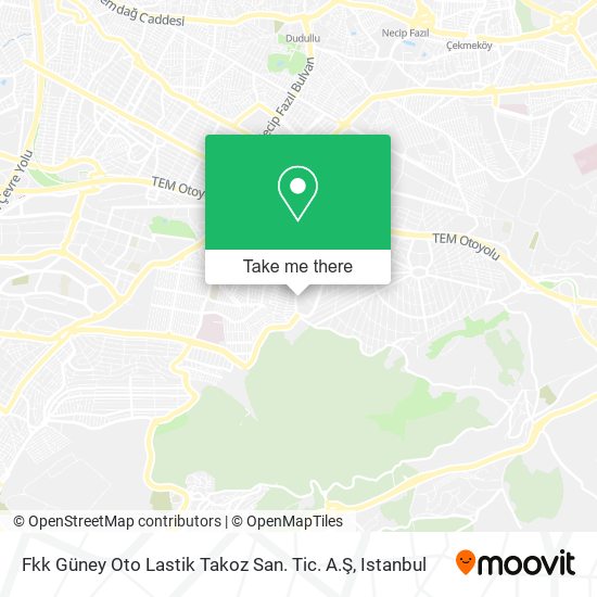 Fkk Güney Oto Lastik Takoz San. Tic. A.Ş map