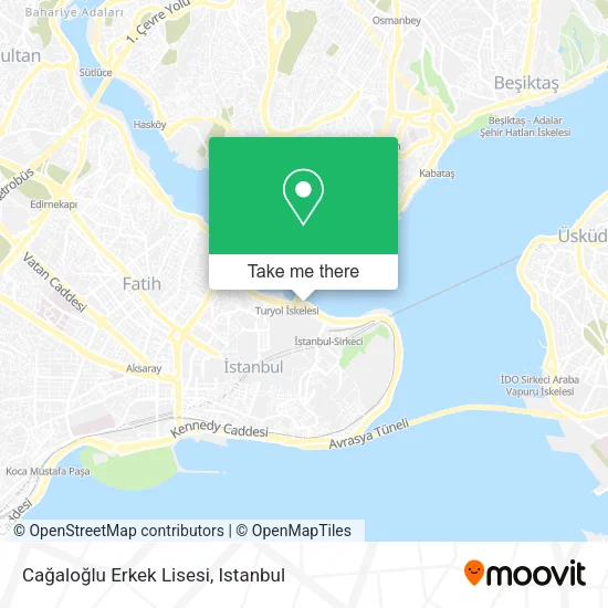 Cağaloğlu Erkek Lisesi map