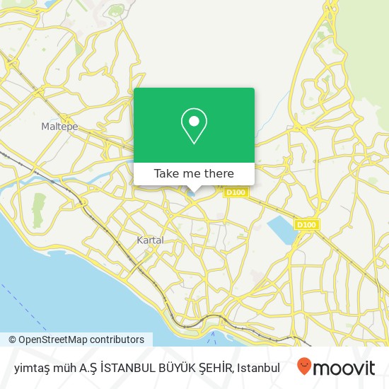 yimtaş müh A.Ş İSTANBUL BÜYÜK ŞEHİR map