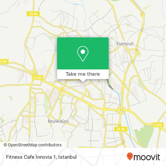 Fitness Cafe İnnovia 1 map