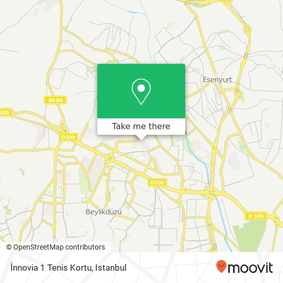 İnnovia 1 Tenis Kortu map