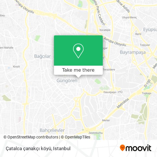 Çatalca çanakçı köyü map
